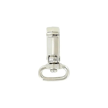 3/4" Shiny Nickel, Lever Swivel Snap Hook, Plastic, 4-Pack