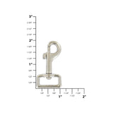 3/4" Nickel, Swivel Snap Hook, Zinc Alloy