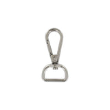 3/4" Shiny Nickel, Tear Drop Lever Swivel Snap, Zinc Alloy-PK5