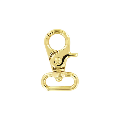 3/4" Shiny Gold, 1 11/16" Trigger Swivel Snap Hook, Zinc Alloy
