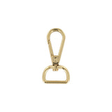3/4" Shiny Lt Gold, Tear Drop Lever Swivel Snap, Zinc Alloy