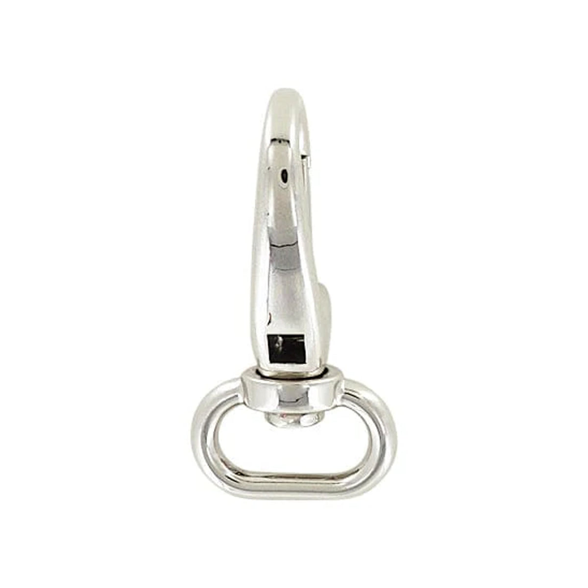 3/4" Shiny Nickel, 2 3/16" Lever Swivel Snap Hook, Zinc Alloy