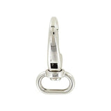 3/4" Shiny Nickel, 2 3/16" Lever Swivel Snap Hook, Zinc Alloy