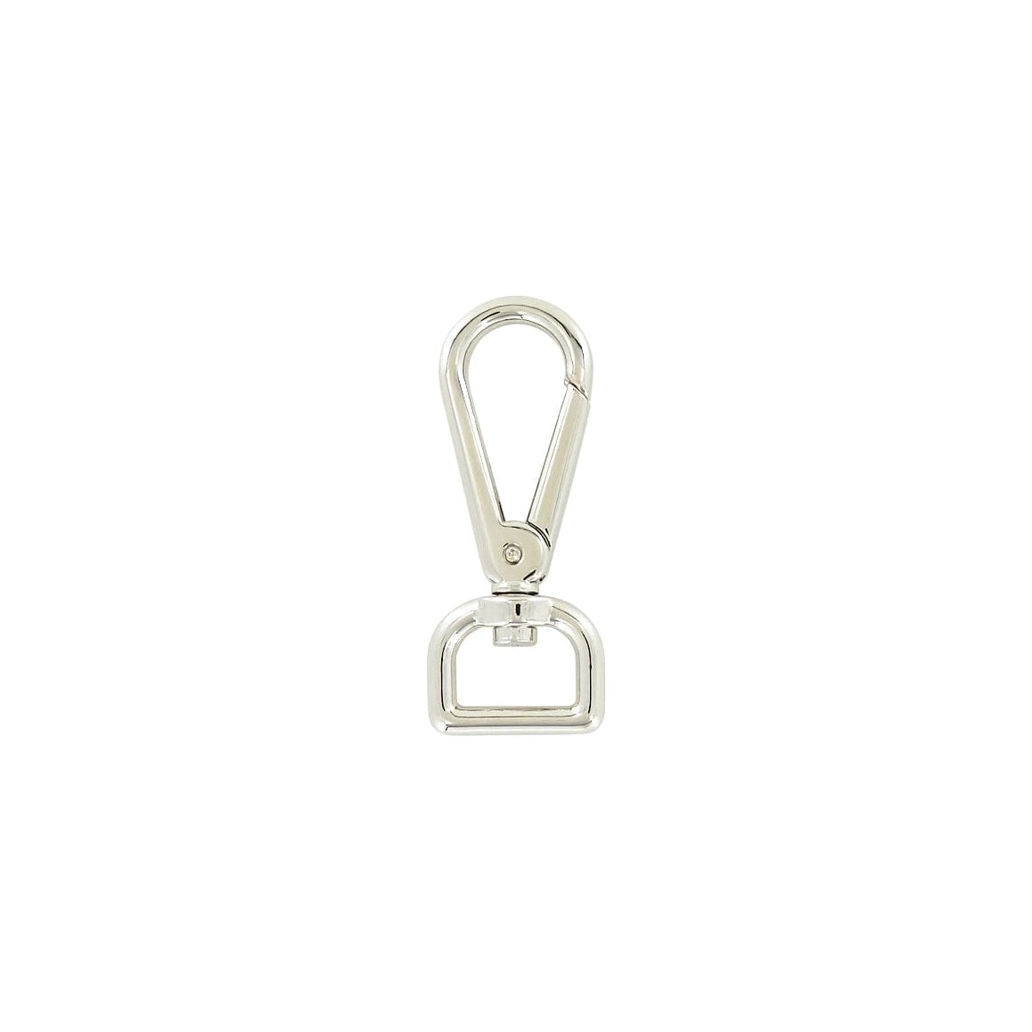3/4" Shiny Nickel, 2 7/8" Lever Swivel Snap Hook, Zinc Alloy