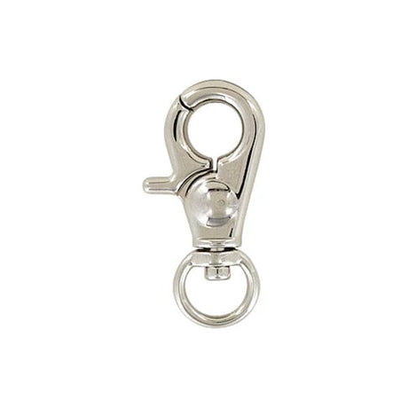 3/8" Shiny Nickel, Trigger Swivel Snap Hook, Zinc Alloy