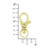 5/16" Brass, Trigger Swivel Snap Hook, Zinc Alloy