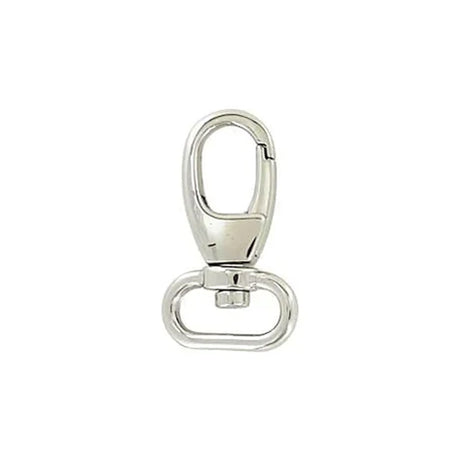 1" Shiny Nickel, 2 3/16" Lever Swivel Snap Hook, Zinc Alloy