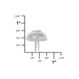 17mm Nickel, Round Handbag Bottom Stud, Steel-PK10, #312-6-16-NP