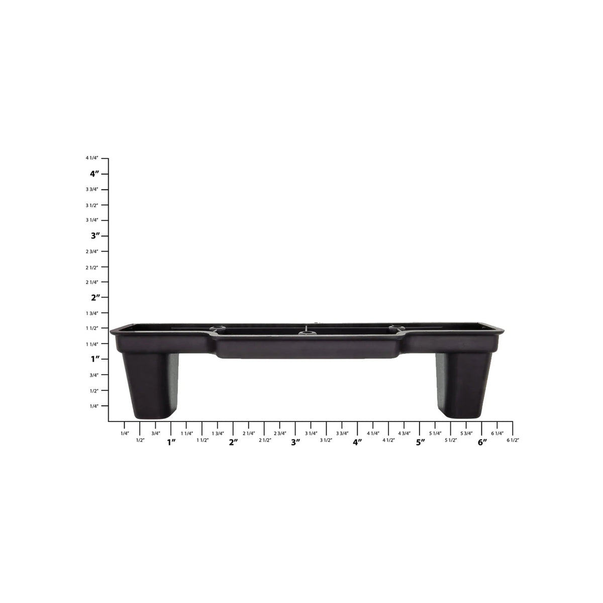 2 3/8 Black, Bottom Stud, Plastic