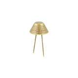 5/8" Antique Brass, Cone Handbag Bottom Stud Prong, Zinc Alloy-PK10