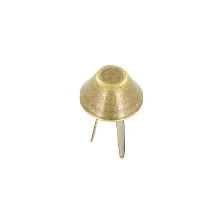 5/8" Antique Brass, Cone Handbag Bottom Stud Prong, Zinc Alloy-PK10