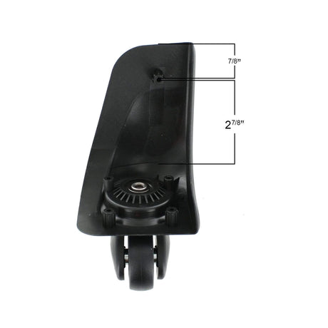 50mm Black, Spinner Wheel with Housing Pair, Plastic