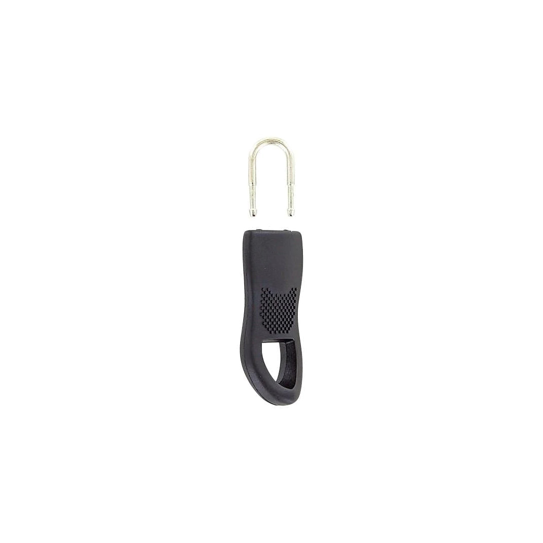1 3/8" Black, Large Zipper Fixer, Plastic
