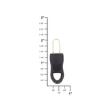 1 3/8" Black, Large Zipper Fixer, Plastic