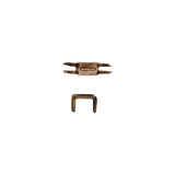 #10 Antique Brass, YKK 4-Prong Bottom Stop, Zinc Alloy - PK10