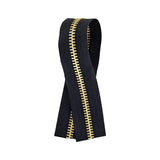 #10 Black, YKK Metal Chain Zipper Tape with Brass Teeth