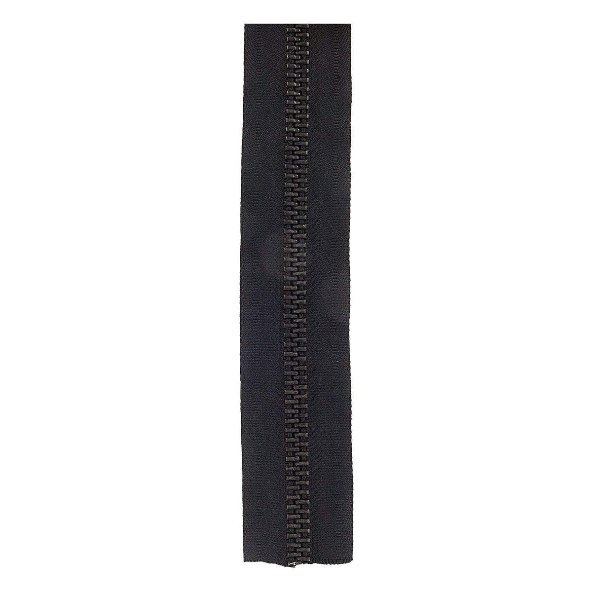 #10 Black, YKK Metal Chain Zipper Tape with Oxidized Teeth
