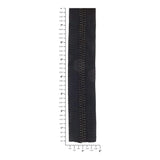 #10 Black, YKK Metal Chain Zipper Tape with Oxidized Teeth
