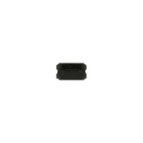 #10 Black, YKK 4-Prong Vislon Bottom Stop, Zinc Alloy_PK10