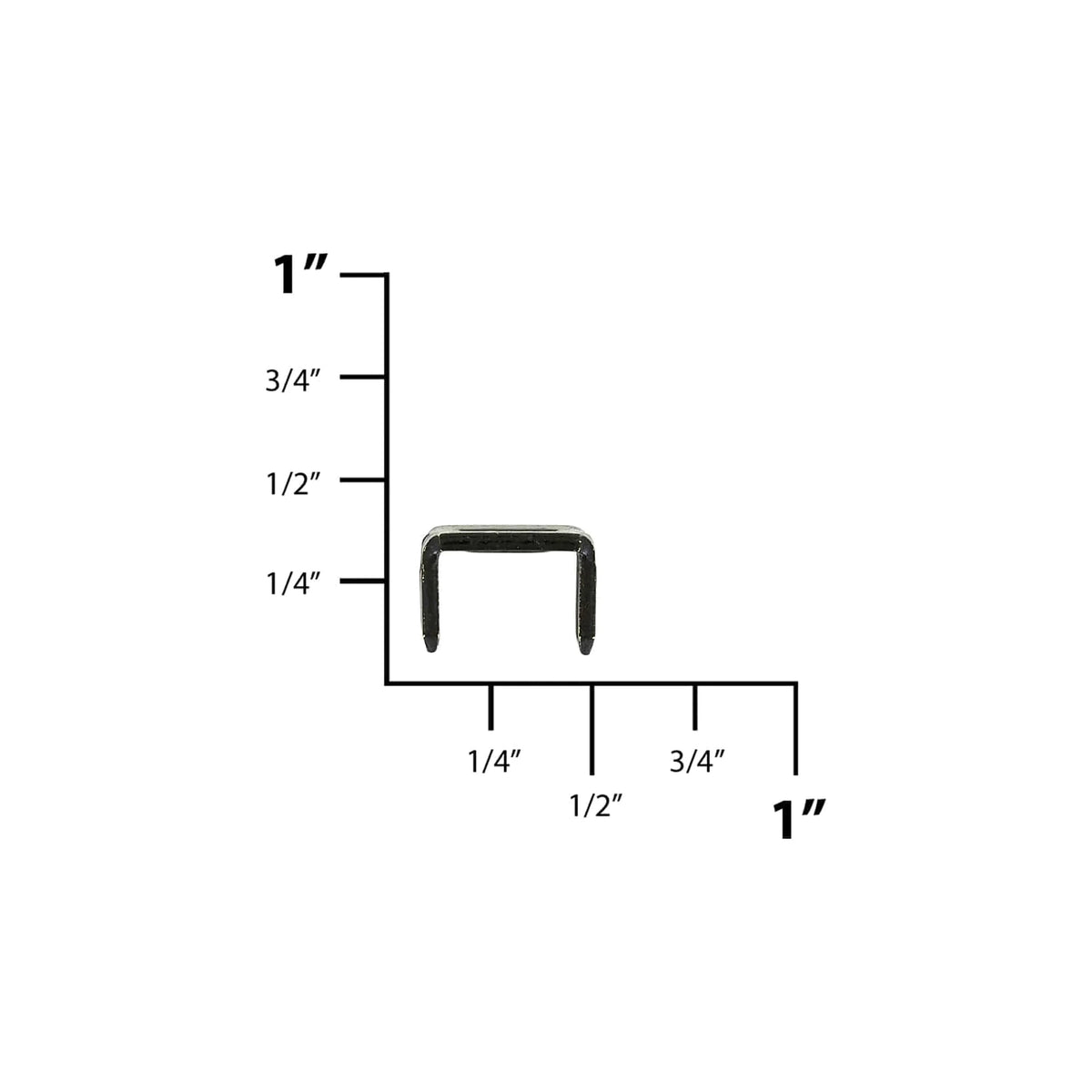 #10 Black, YKK 4-Prong Vislon Bottom Stop, Zinc Alloy_PK10