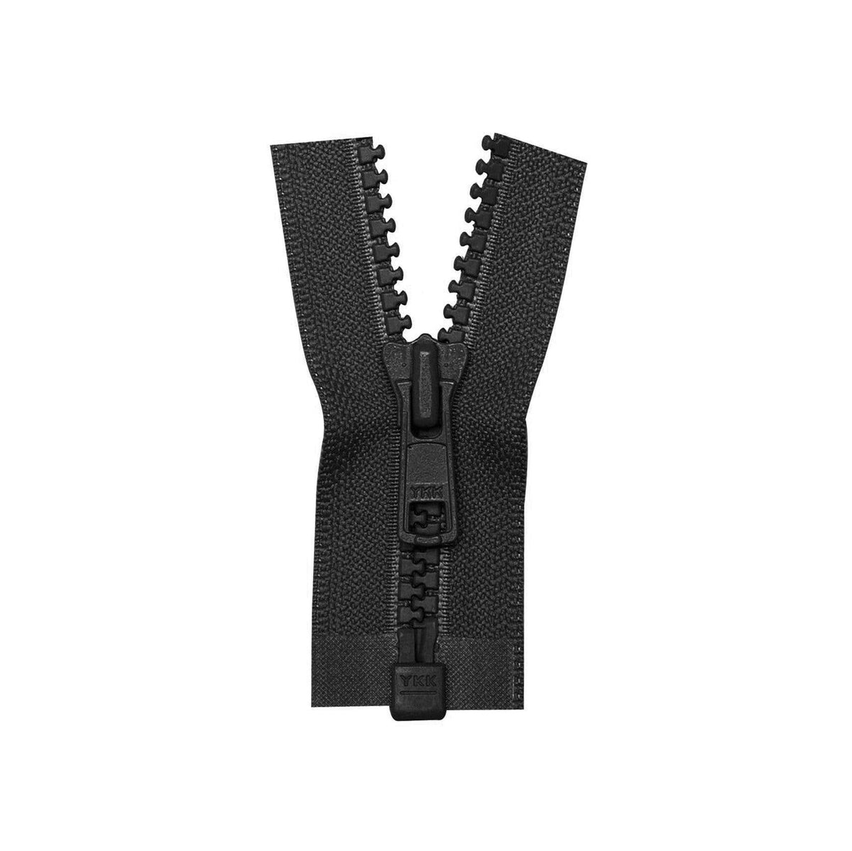 #5 Vislon, Black, 22" YKK Separating Jacket Zipper, Plastic