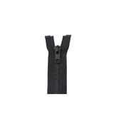 #5 Metal, Black, 24" YKK Separating Bomber Jacket Zipper with Black Oxide Teeth