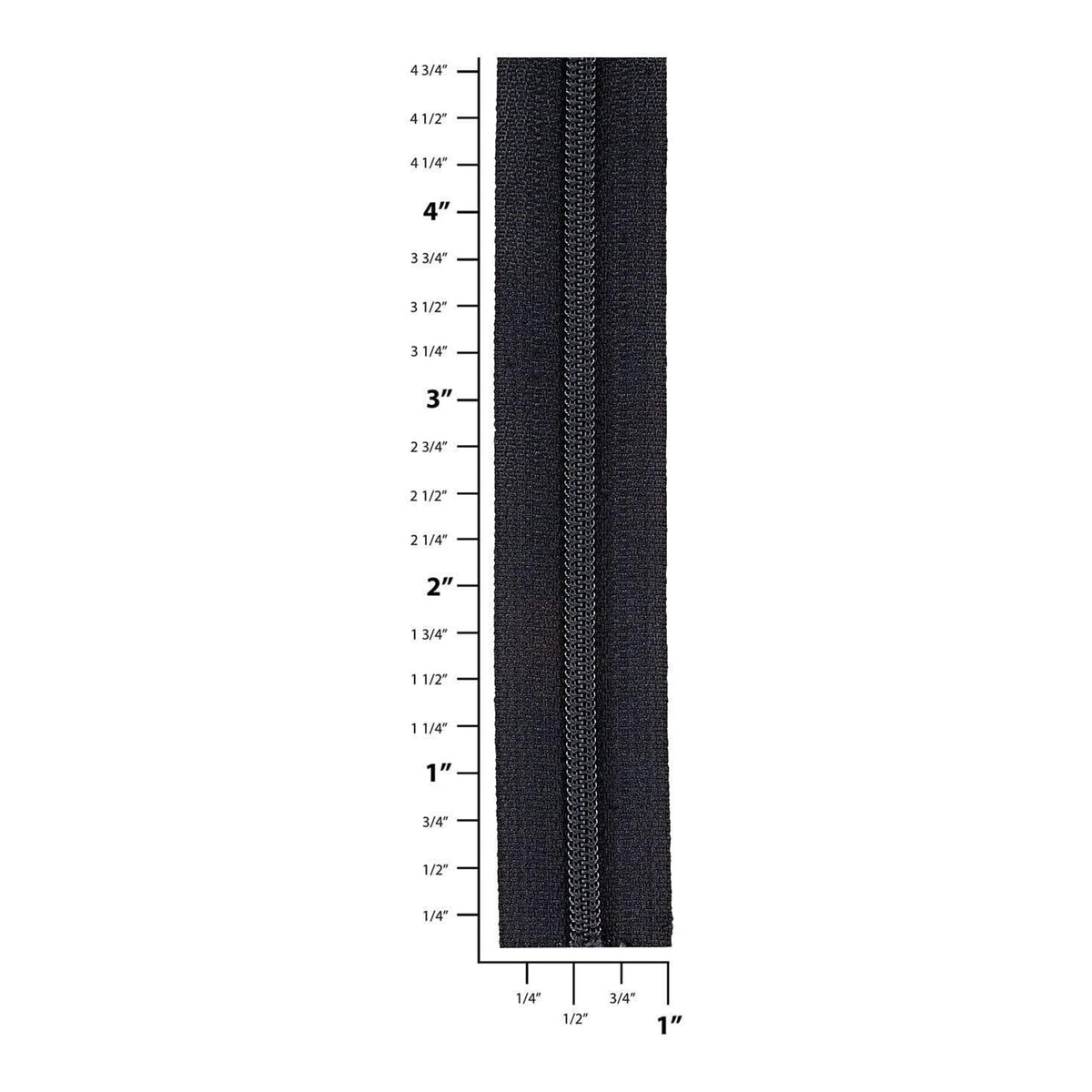 #3 Black, YKK Coil Zipper Tape, Nylon