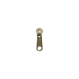 #4 Brass, Metal, YKK Long Tab Semi-Swivel Slider, Zinc Alloy