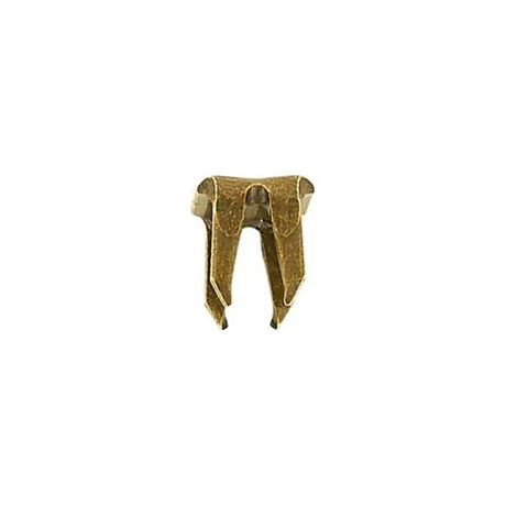 #5 Antique Brass, YKK 4-Prong Bottom Stop, Zinc Alloy-PK10