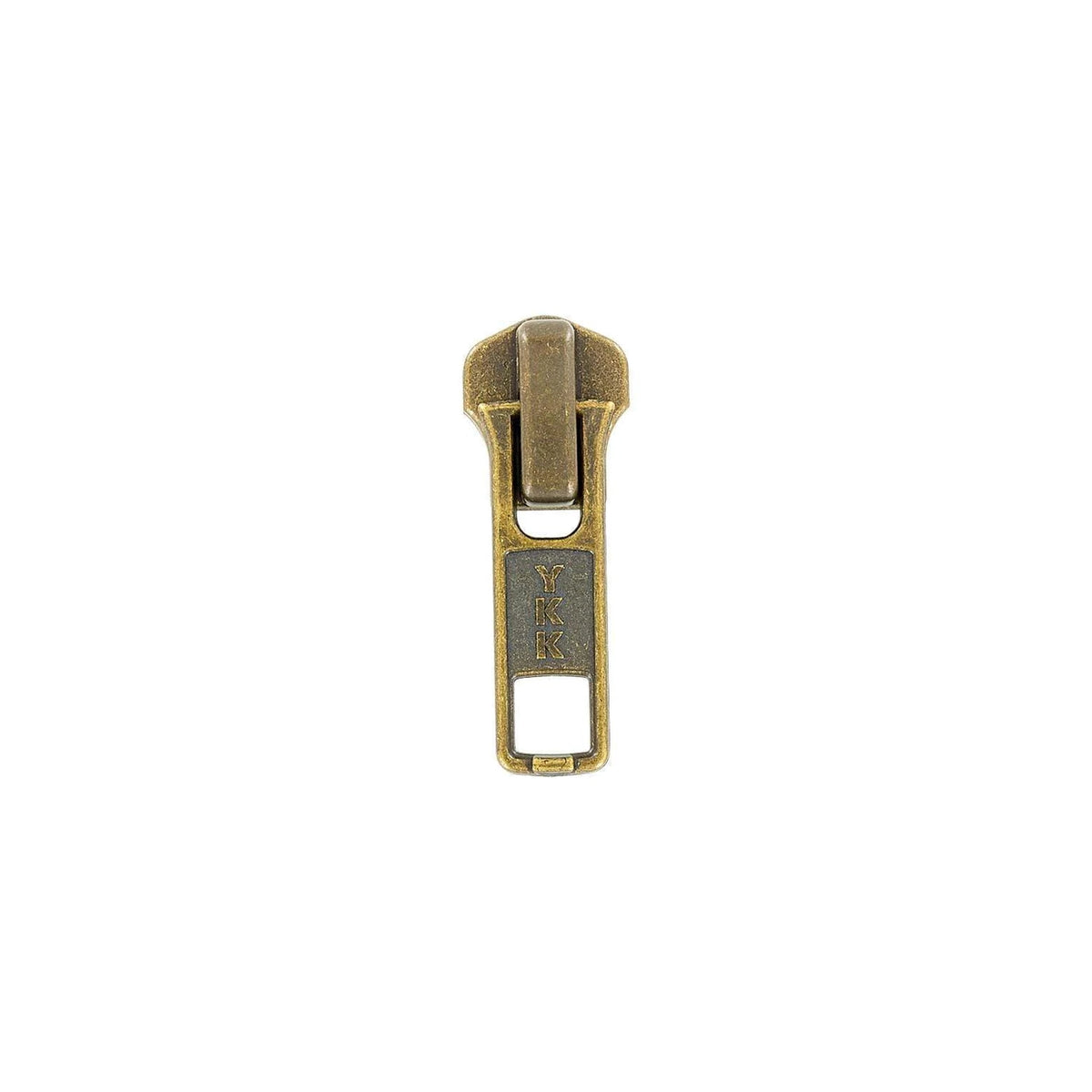 #5 Antique Brass, Metal, YKK Auto Lock Zipper Slider, Zinc Alloy