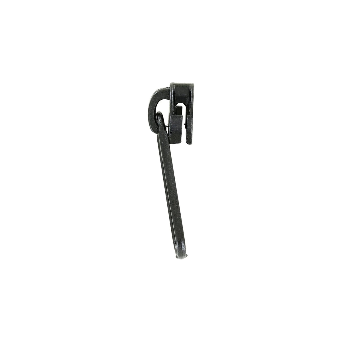 #5 Black, Coil, Dunlap Long Tab Semi-Swivel Zipper Slider, Zinc Alloy