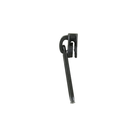 #5 Black, Coil, Dunlap Long Tab Semi-Swivel Zipper Slider, Zinc Alloy