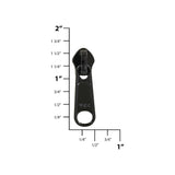 #5 Black, Coil, YKK Invisible Non-Lock Zipper Slider, Zinc Alloy, #5CN-8-BLK
