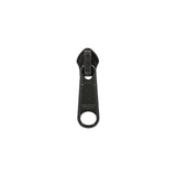 #5 Black, Coil, YKK Long Tab Semi-Swivel Zipper Slider, Zinc Alloy, #5CN-1-BLK