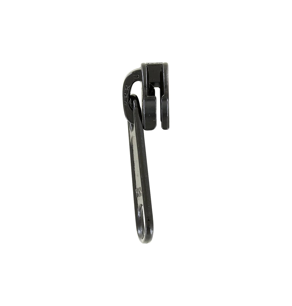#5 Black, Coil, YKK Long Tab Semi-Swivel Zipper Slider, Zinc Alloy, #5CN-1-BLK
