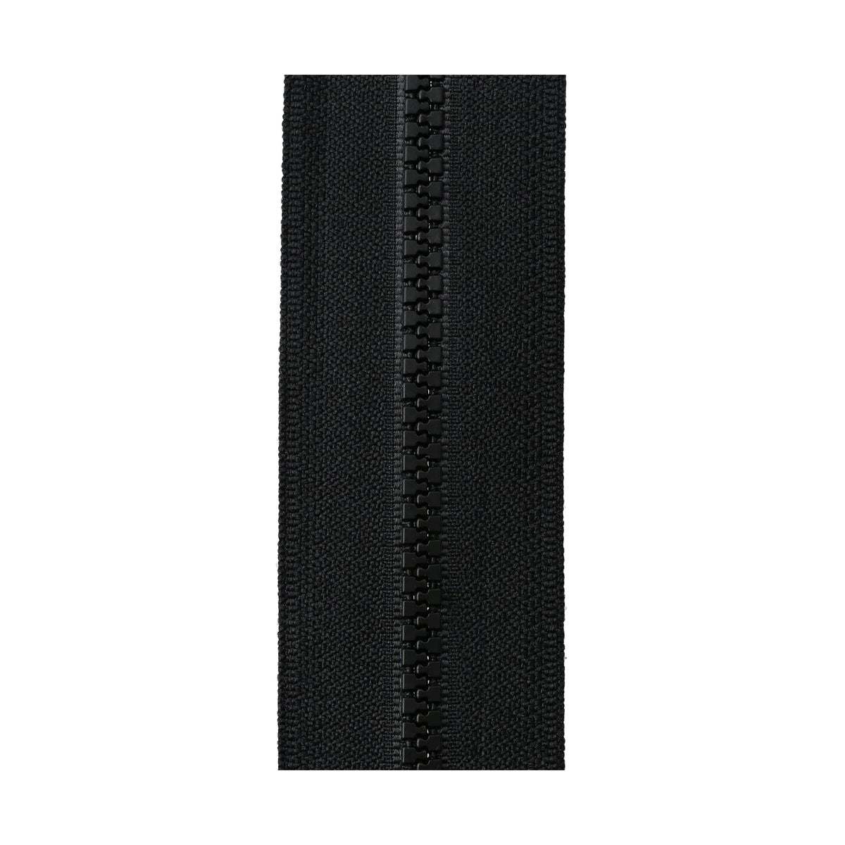 #5 Black, YKK Vislon Wide Zipper Tape with Black Plastic Teeth