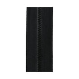 #5 Black, YKK Vislon Wide Zipper Tape with Black Plastic Teeth