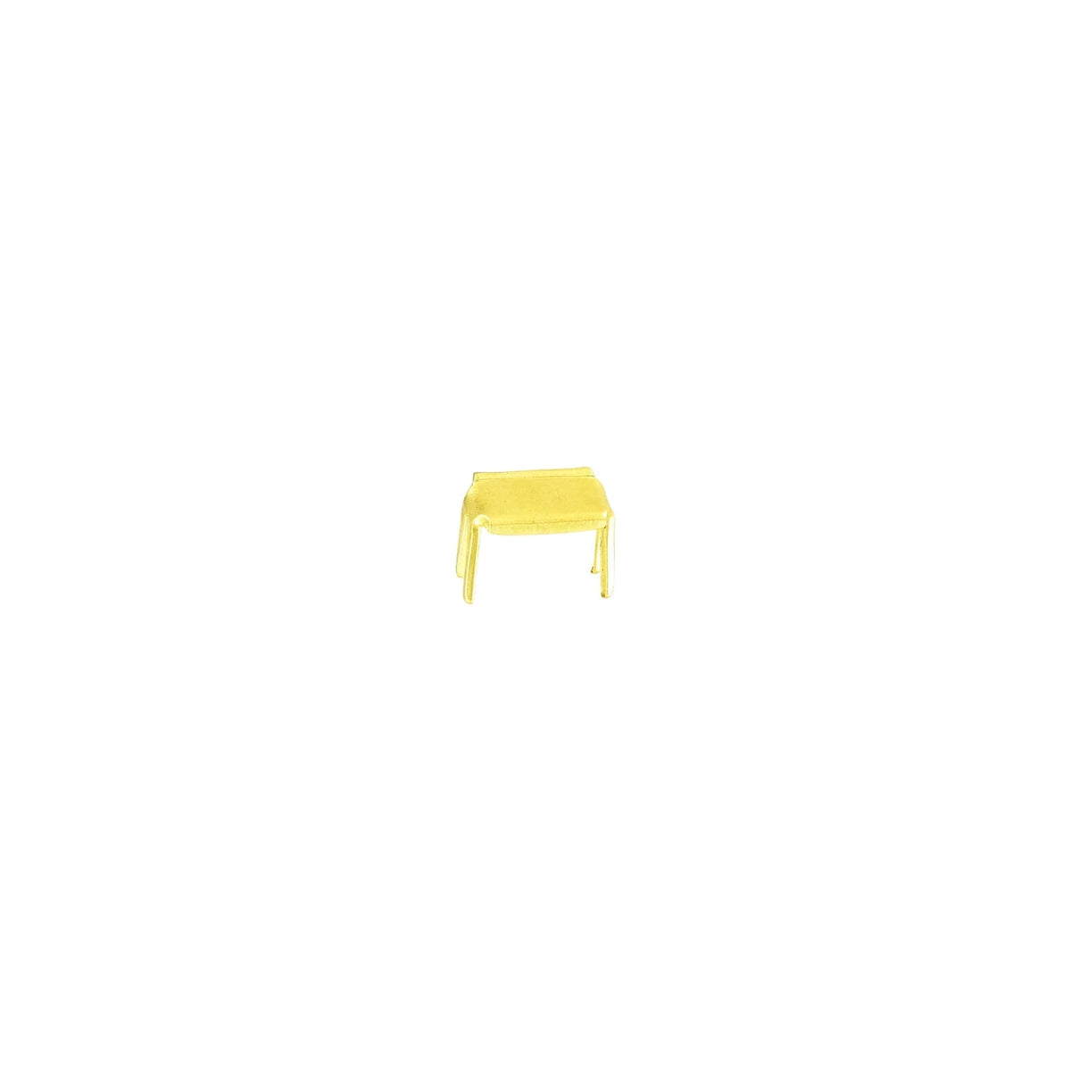 #5 Brass, YKK 4-Prong Bottom Stop, Zinc Alloy-PK10, #5M-4P-BP