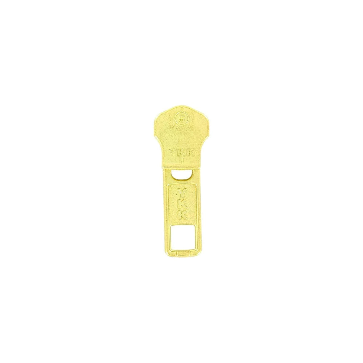 #5 Brass, Metal, YKK Auto Lock Zipper Slider, Zinc Alloy