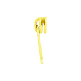 #5 Brass, Metal, YKK Long Tab Semi-Swivel Zipper Slider, Zinc Alloy