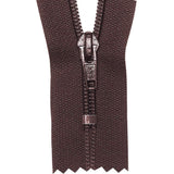 #5 Coil, Brown, 16" YKK Closed End Boot Zipper, Nylon