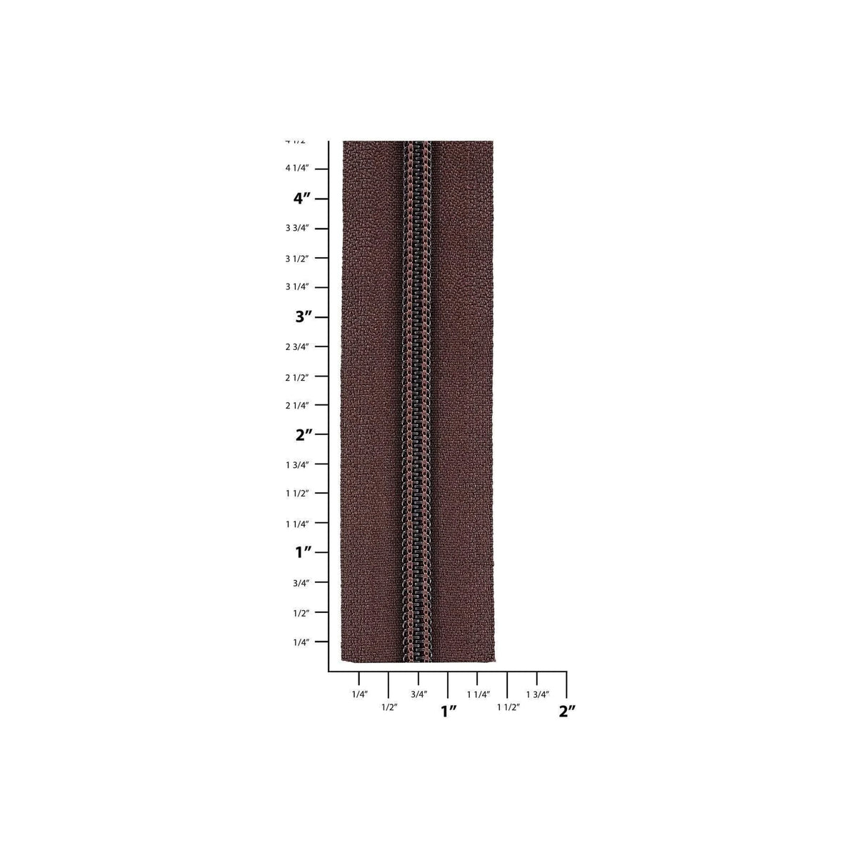 #5 Brown, YKK Coil Zipper Tape, Nylon