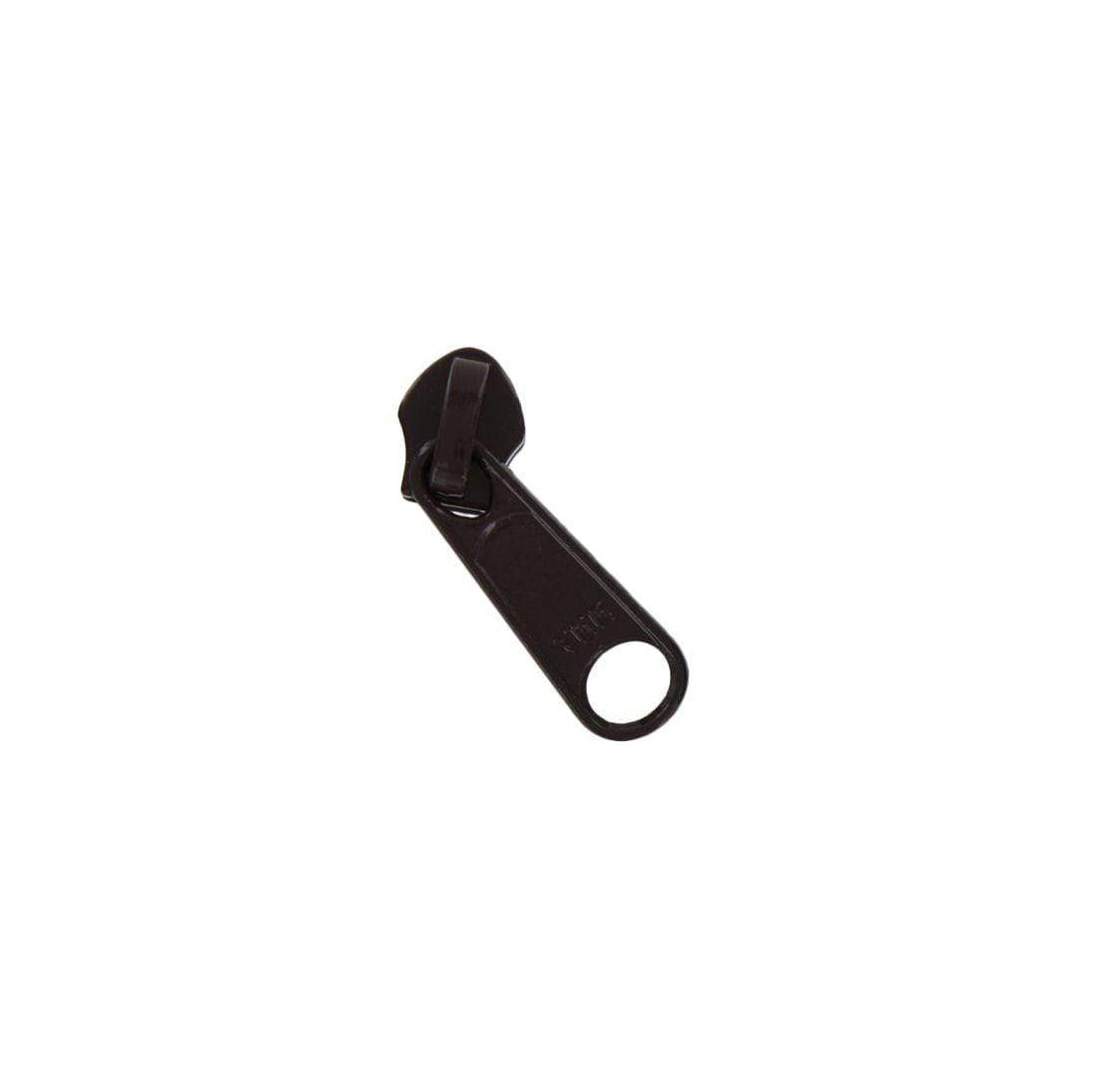 #5 Brown, Coil, YKK Long Tab Semi-Swivel Zipper Slider, Zinc Alloy