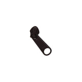#5 Brown, Coil, YKK Long Tab Semi-Swivel Zipper Slider, Zinc Alloy