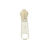 #5 Nickel, Coil, YKK Long Tab Semi-Swivel Zipper Slider, Zinc Alloy