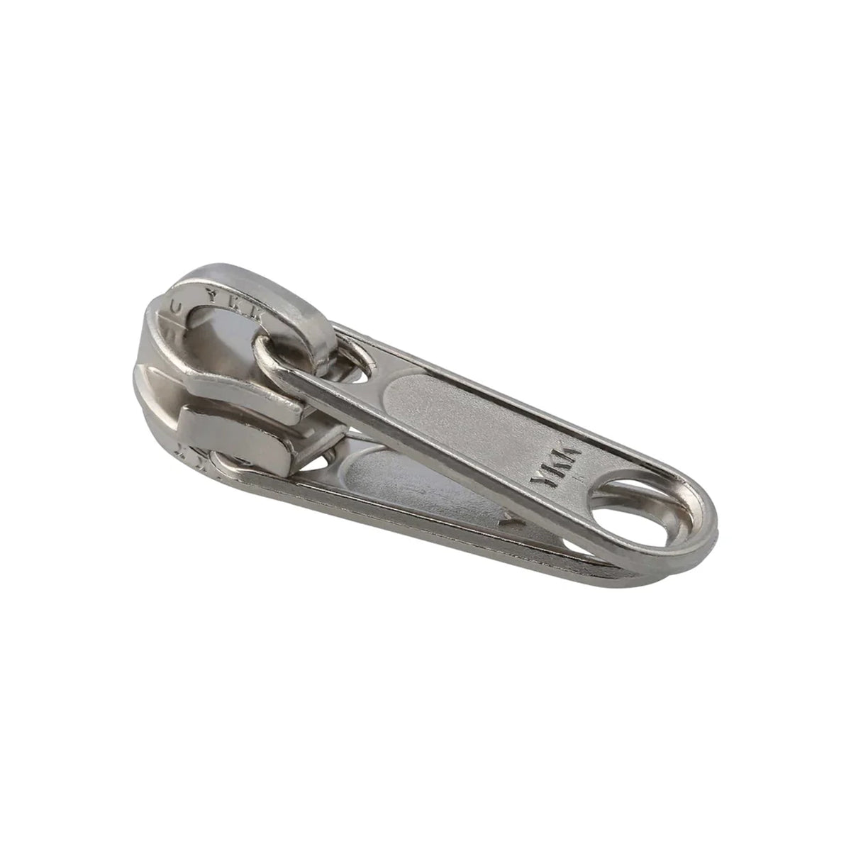 #5 Nickel, Coil, YKK Long Tab Reversible Zipper Slider, Zinc Alloy