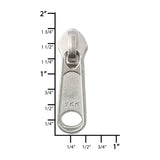 #5 Nickel, Coil, YKK Long Tab Reversible Zipper Slider, Zinc Alloy