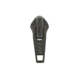 #5 Shiny Black, Coil, YKK Short Tab Auto Lock Zipper Slider, Zinc Alloy