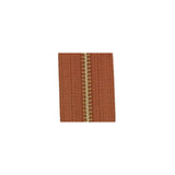 #5 Tan, YKK Metal Chain Zipper Tape with Brass Teeth