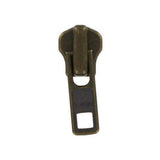 #7 Antique Brass, Metal, YKK Auto Lock Zipper Slider, Zinc Alloy